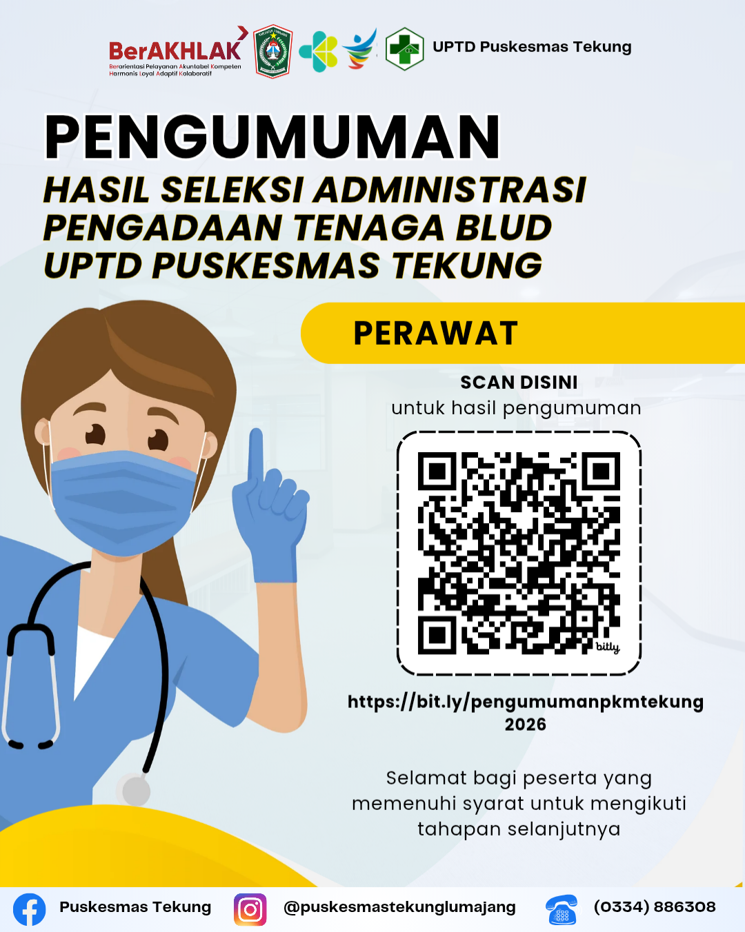 PENGUMUMAN HASIL SELEKSI ADMINISTRASI 