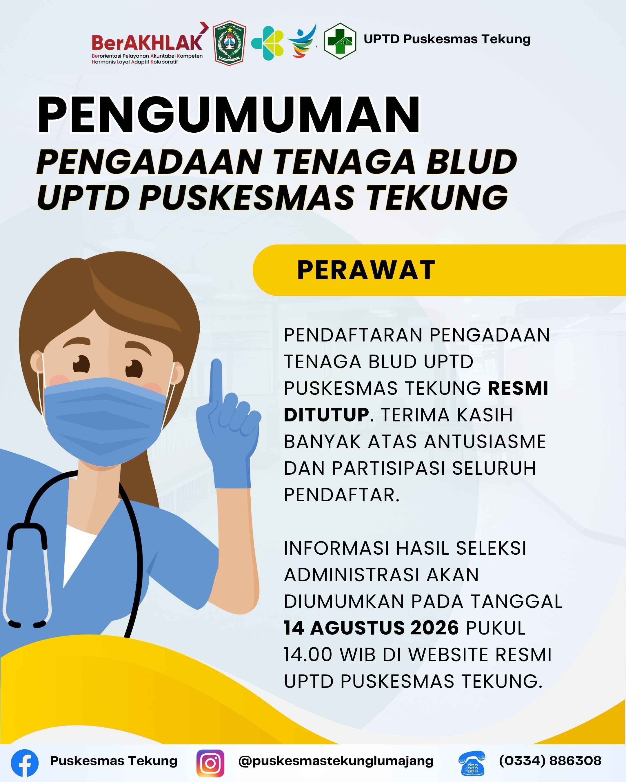 PENUTUPAN PENGADAAN TENAGA BLUD